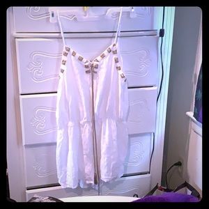 White cut romper